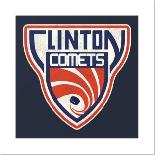 Defunct Clinton Comets Hockey Team Posters and Art